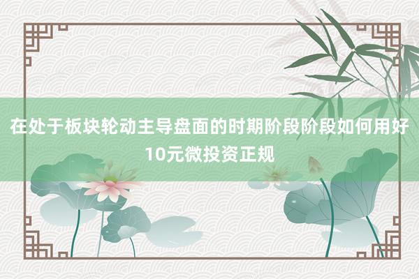 在处于板块轮动主导盘面的时期阶段阶段如何用好10元微投资正规