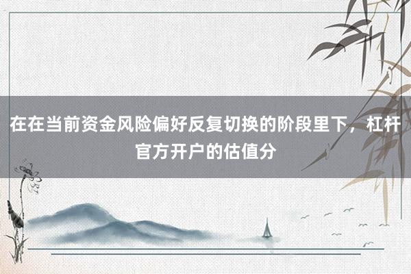 在在当前资金风险偏好反复切换的阶段里下，杠杆官方开户的估值分