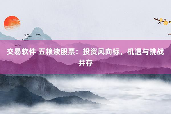 交易软件 五粮液股票：投资风向标，机遇与挑战并存